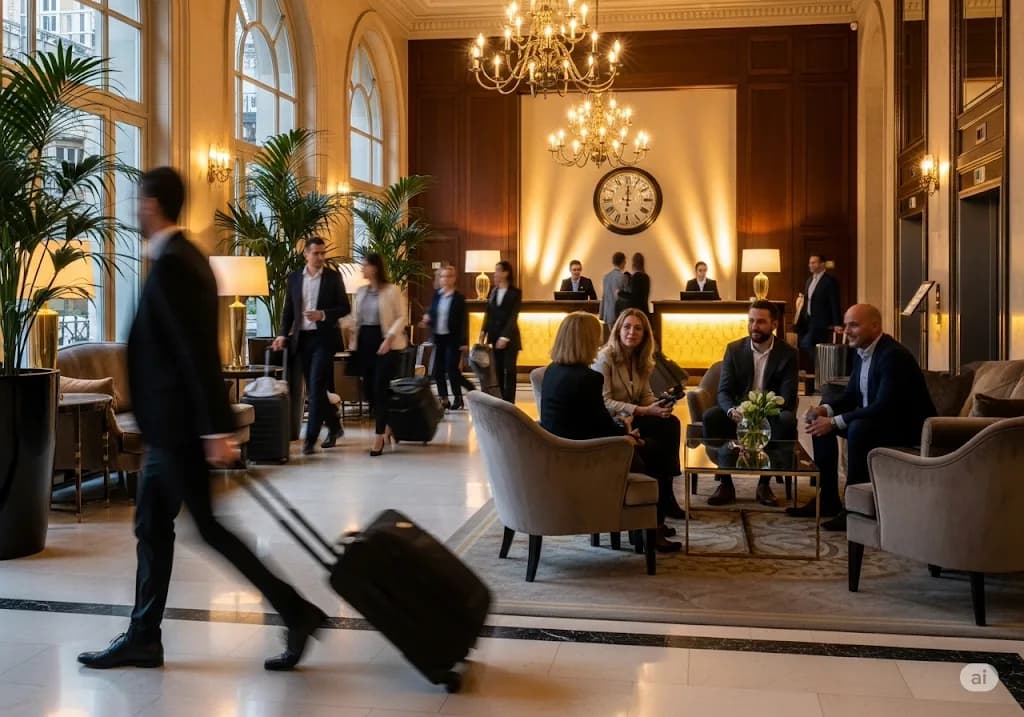 Busy Lobby