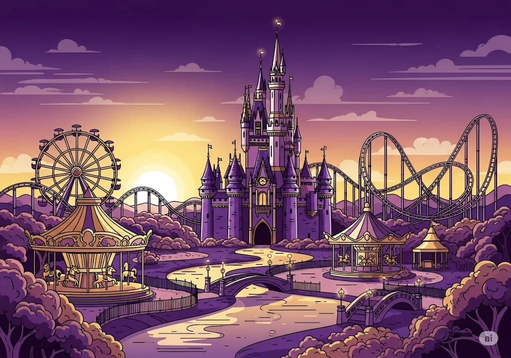 Theme Park Illustration